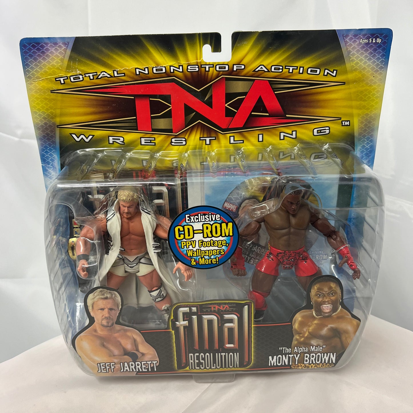 Jeff Jarrett and Monty Brown - TNA Final Resolution 2 Pack Action Figures WWE Marvel