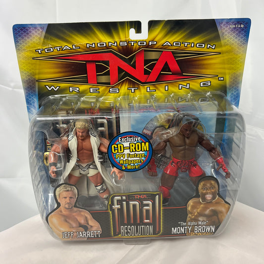 Jeff Jarrett and Monty Brown - TNA Final Resolution 2 Pack Action Figures WWE Marvel