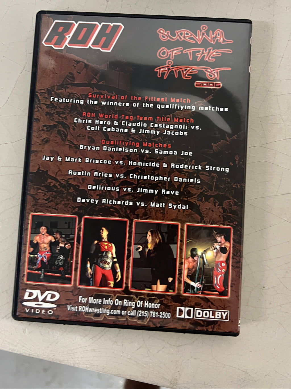 ROH Survival of the Fittest 2006 DVD Ring Honor WWE WCW ECW PWG AEW