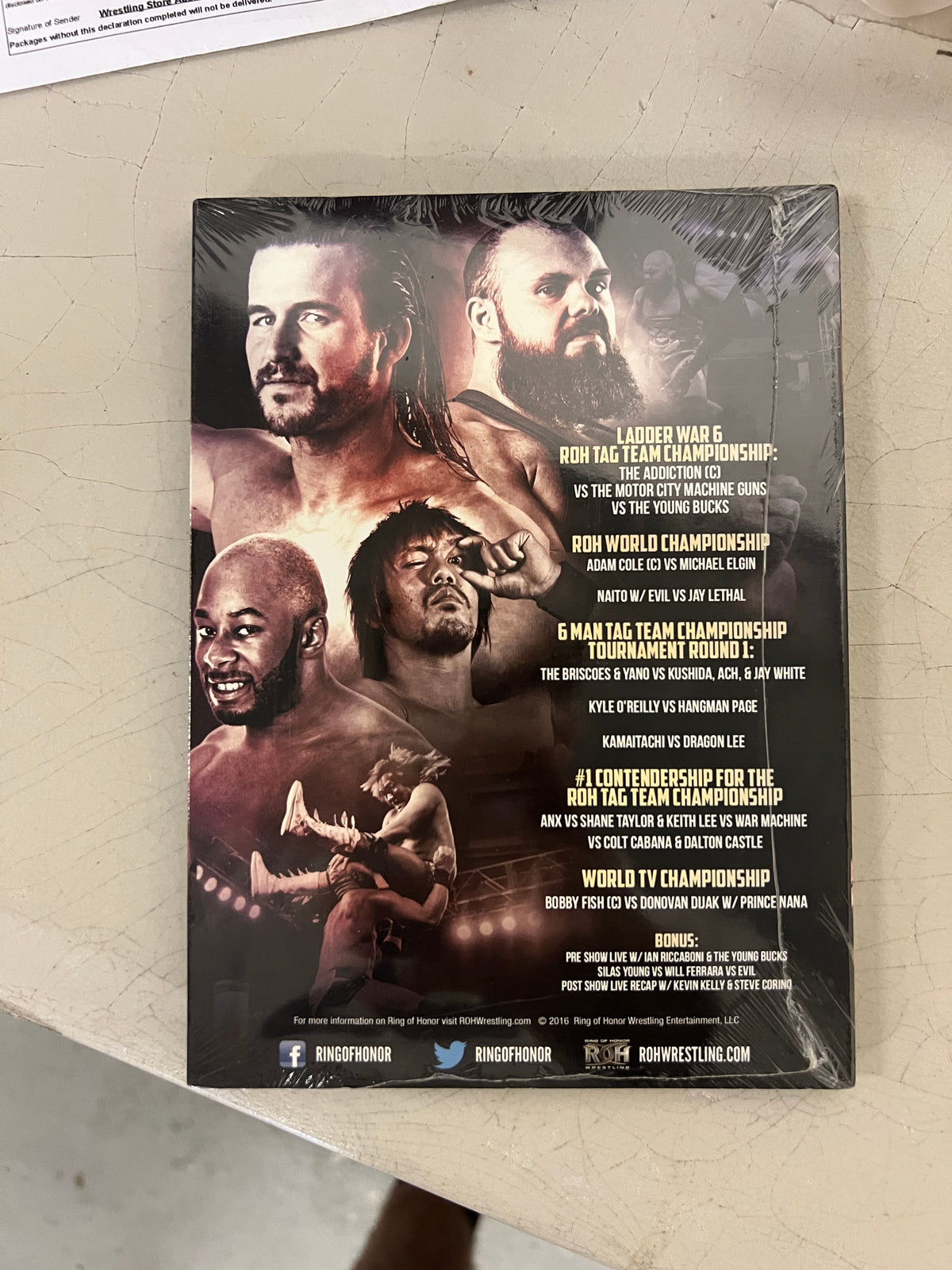 ROH 15th Anniversary DVD Ring Of Honor Wrestling Adam Cole Young Bucks Hardys