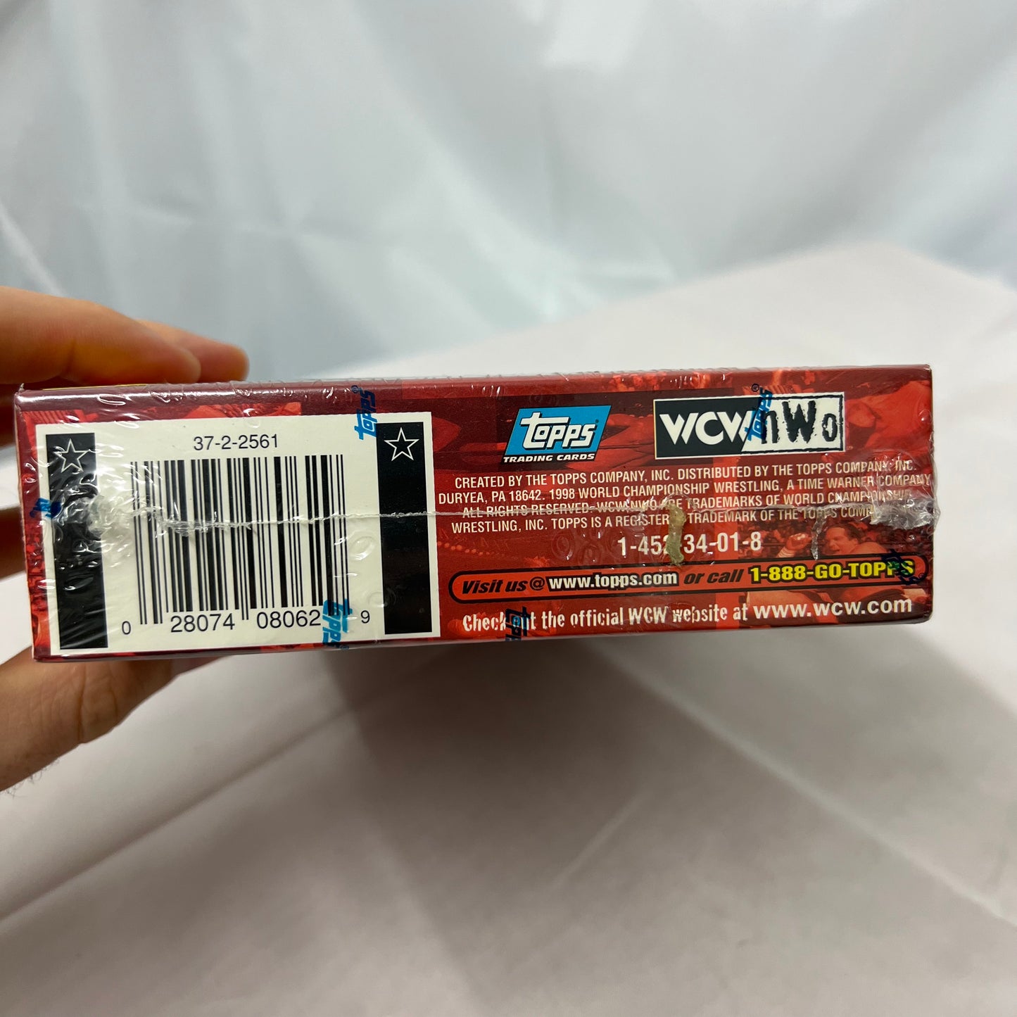 WCW nWo 1998 Topps Wrestling Blaster Box Series 1 - 11 Packs New Sealed WWE