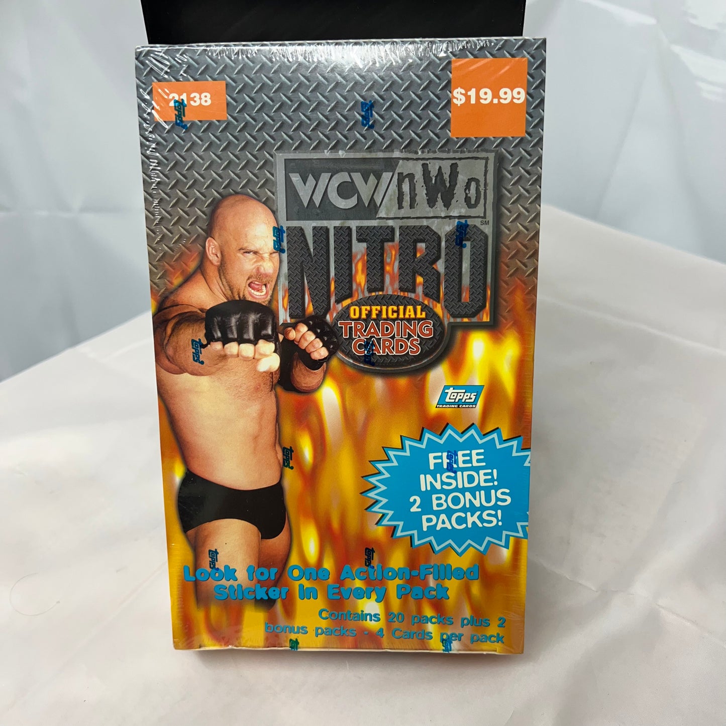 1999 WCW nWo Topps Wrestling Cards 11 Pack Sealed Blaster Box, nWo WWE