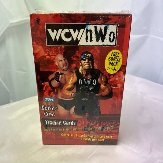 WCW nWo 1998 Topps Wrestling Blaster Box Series 1 11 Packs New Sealed WWE