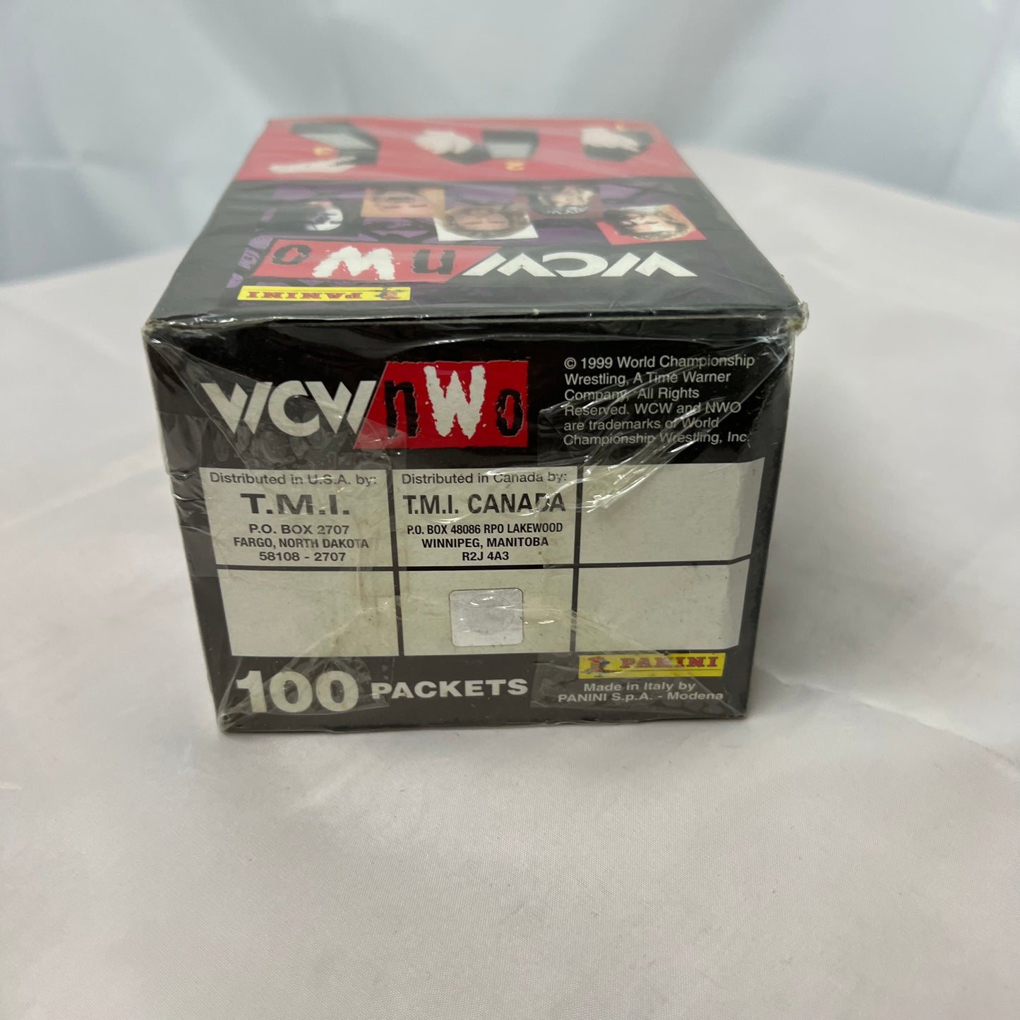 1999 Panini WCW/nWo Wrestling Stickers Factory Sealed (100 packs) – Hulk Hogan WWE