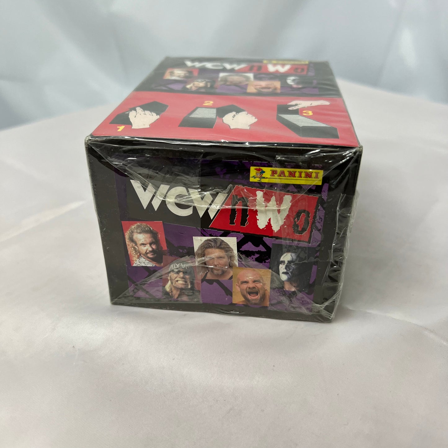 1999 Panini WCW/nWo Wrestling Stickers Factory Sealed (100 packs) – Hulk Hogan WWE