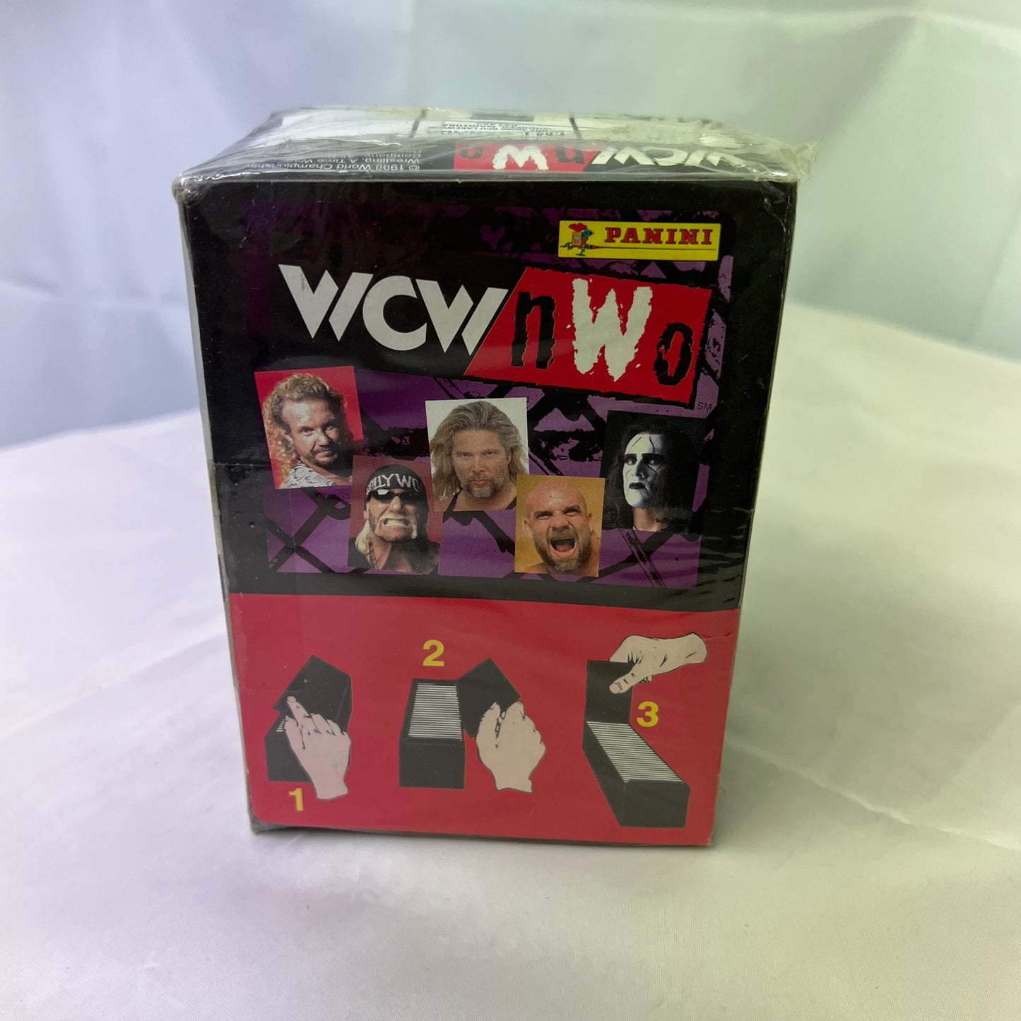 1999 Panini WCW/nWo Wrestling Stickers Factory Sealed (100 packs) – Hulk Hogan WWE 2