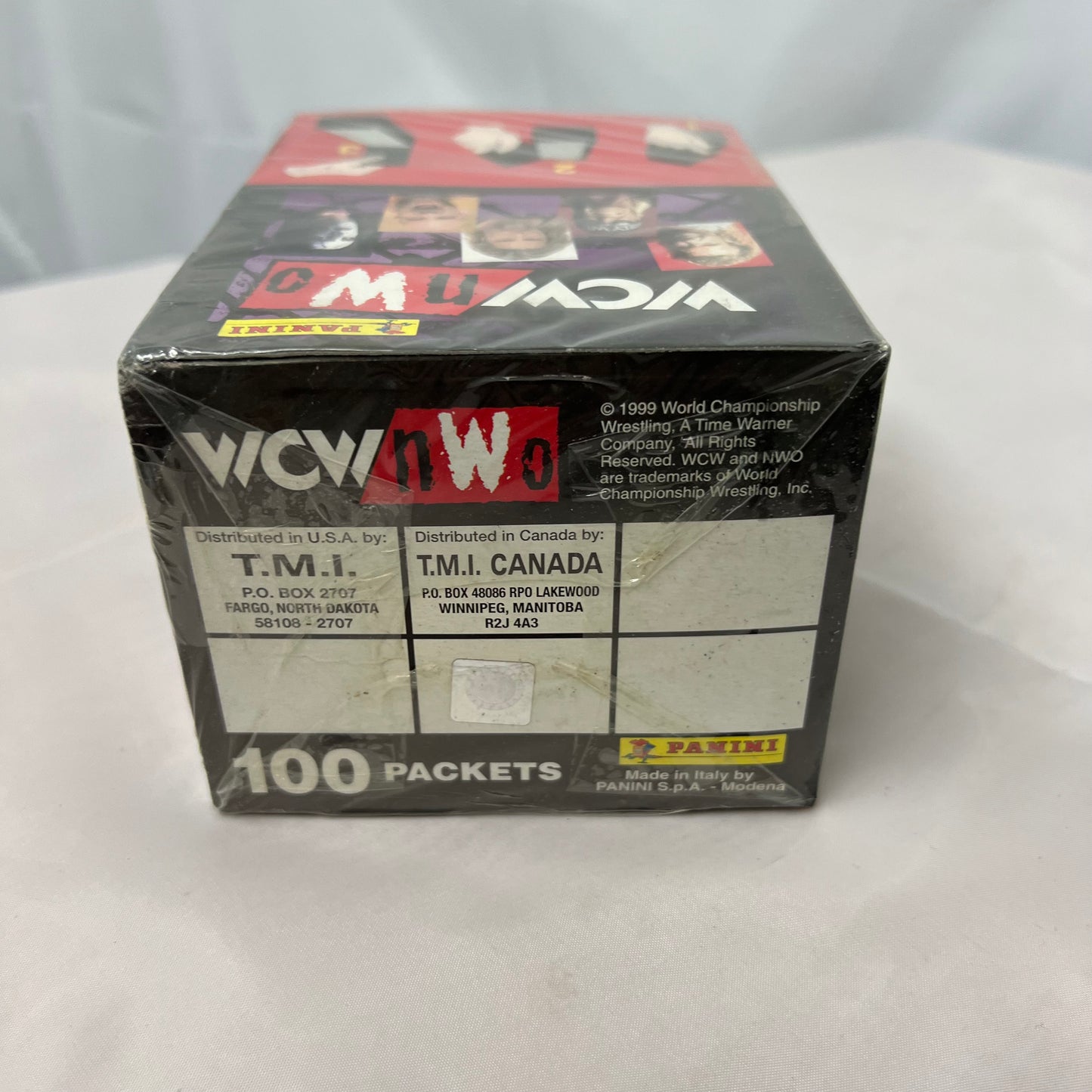 1999 Panini WCW/nWo Wrestling Stickers Factory Sealed (100 packs) – Hulk Hogan WWE 3