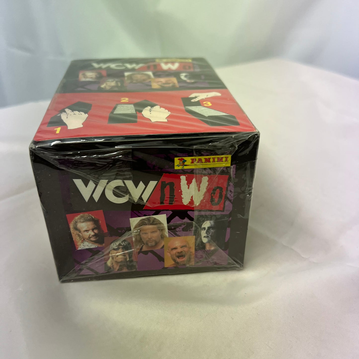1999 Panini WCW/nWo Wrestling Stickers Factory Sealed (100 packs) – Hulk Hogan WWE 3