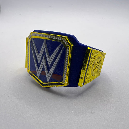 WWE Blue Universal World Championship - WWE Action Figure Toy Belt for Action Figure