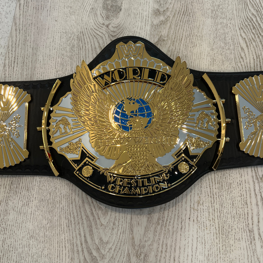 WWE Winged Eagle Dual Plated Championship Replica Title Belt WWE Shop Authentic