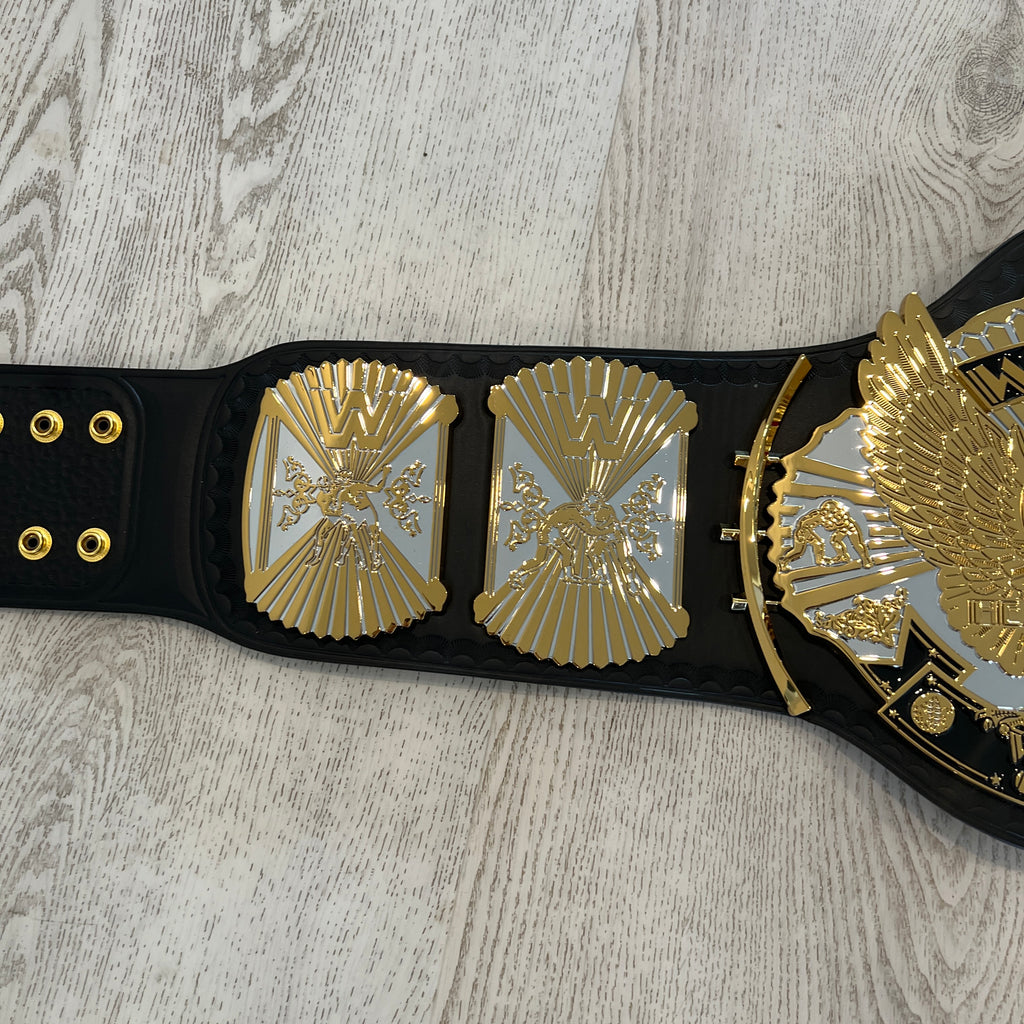 WWE Winged Eagle Dual Plated Championship Replica Title Belt WWE Shop Authentic