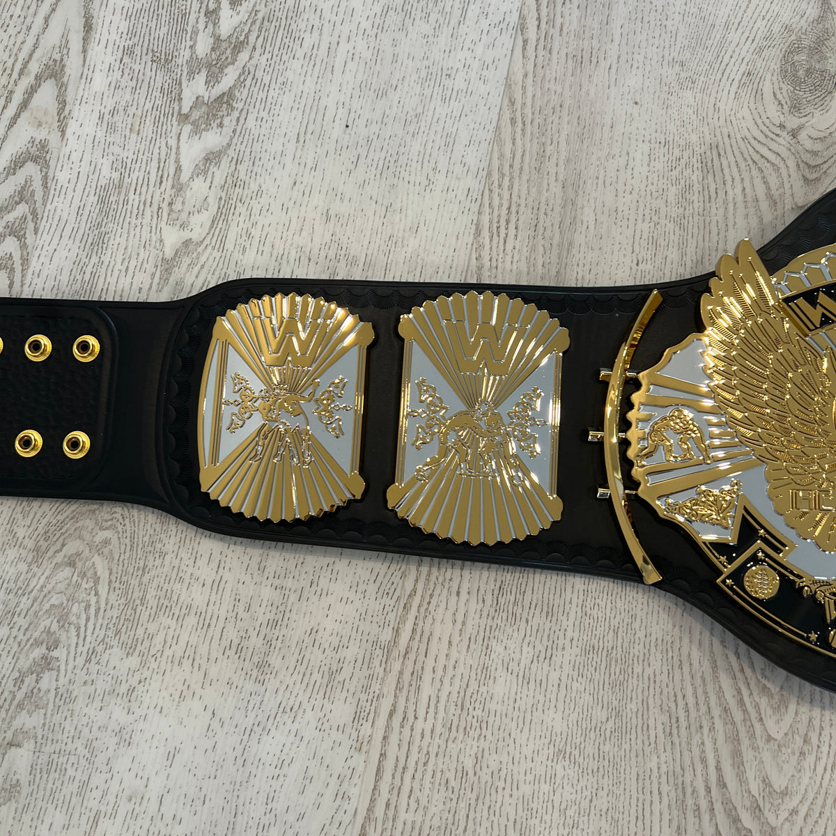 WWE Winged Eagle Dual Plated Championship Replica Title Belt WWE Shop Authentic