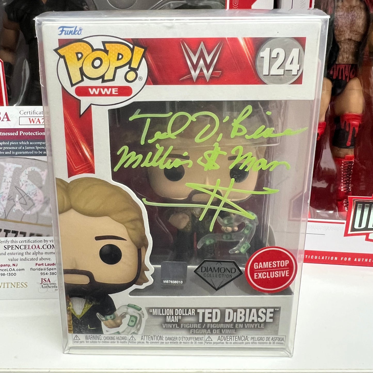 Ted Dibiase Million Dollar Man Signed Autographed Funko Pop Figure COA