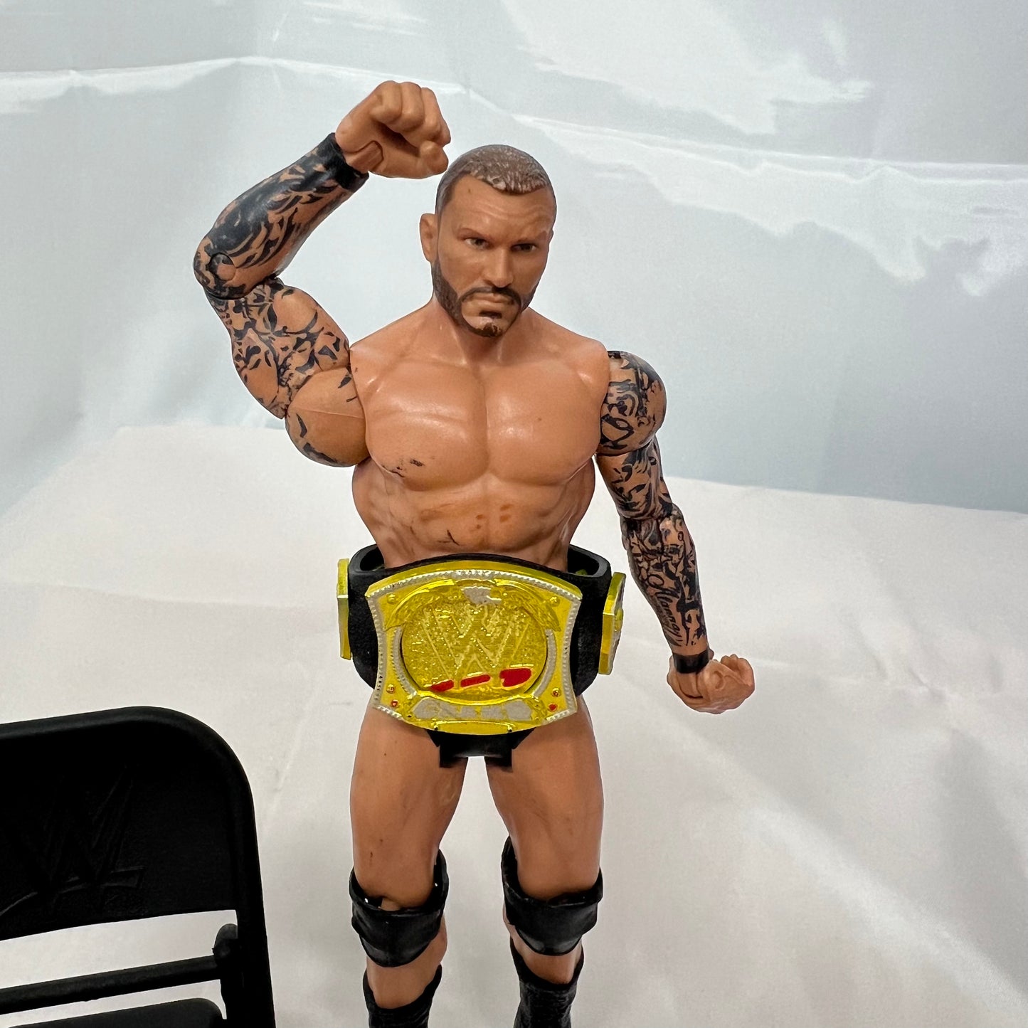 Randy Orton - with WWE Spinner Belt and Chair Accessory Action Figure Mattel