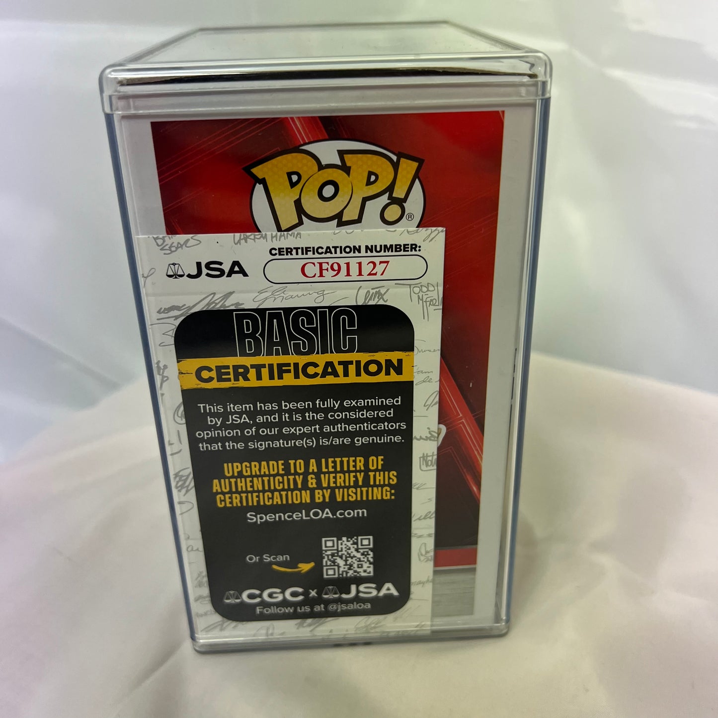 John Cena (Farewell) - WWE Funko Pop 180 Signed Autographed COA JSA