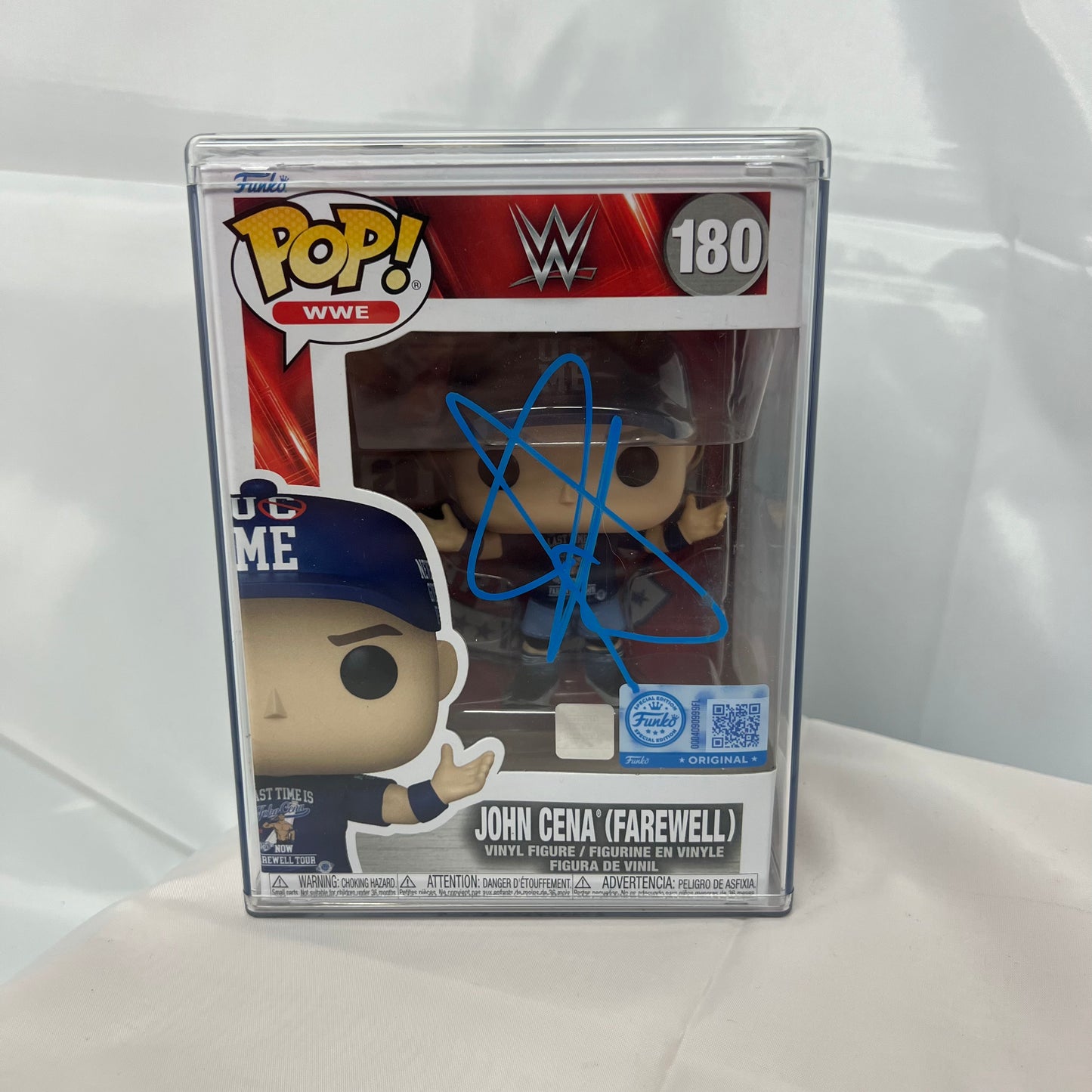 John Cena (Farewell) - WWE Funko Pop 180 Signed Autographed COA JSA