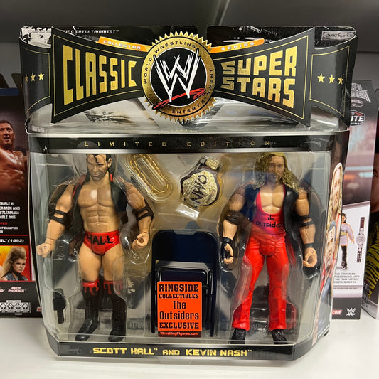 The Outsiders NWO Kevin Nash and Scott Hall - WWE Classic Superstars 2 Pack Ringside Exclusive Action Figures