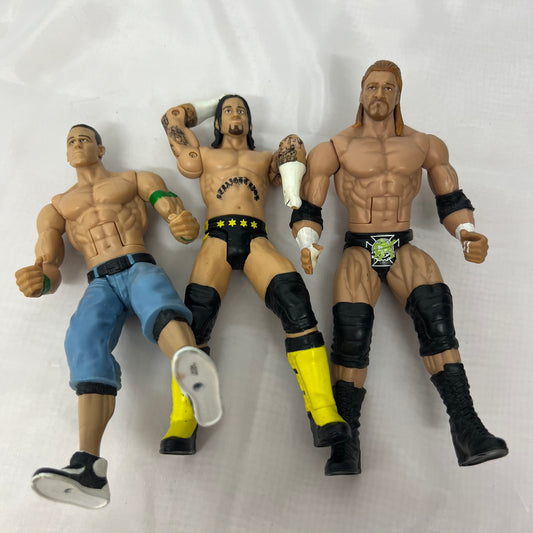 Cena, Triple h, Punk - WWE 3 Pack Broken Action Figures Mattel