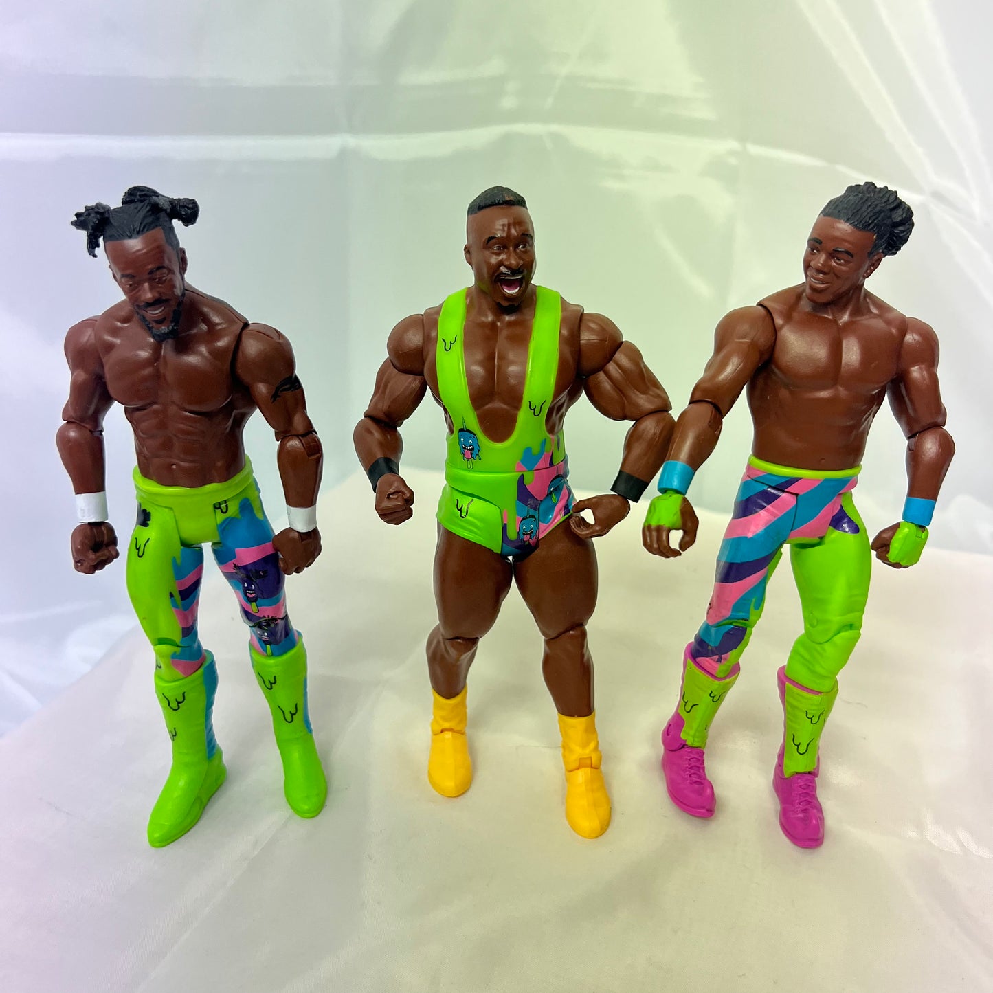 New Day (Green) - WWE 3 Pack Action Figure Mattel