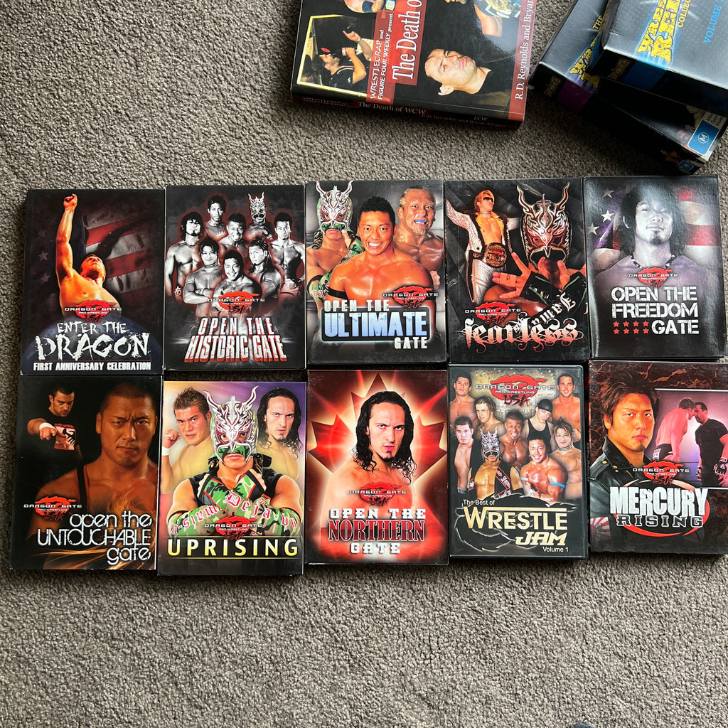 10 x Dragon Gate Wrestling DVD wrestling WWE Bundle