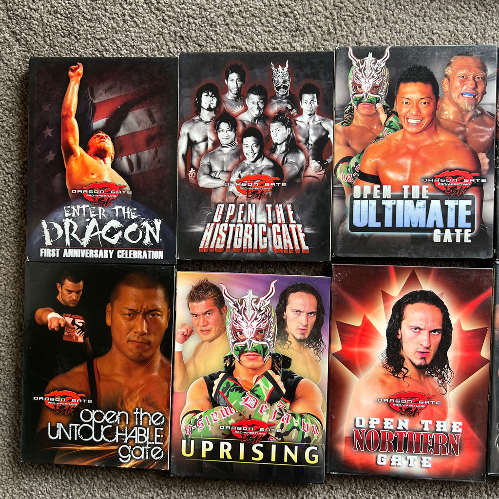 10 x Dragon Gate Wrestling DVD wrestling WWE Bundle