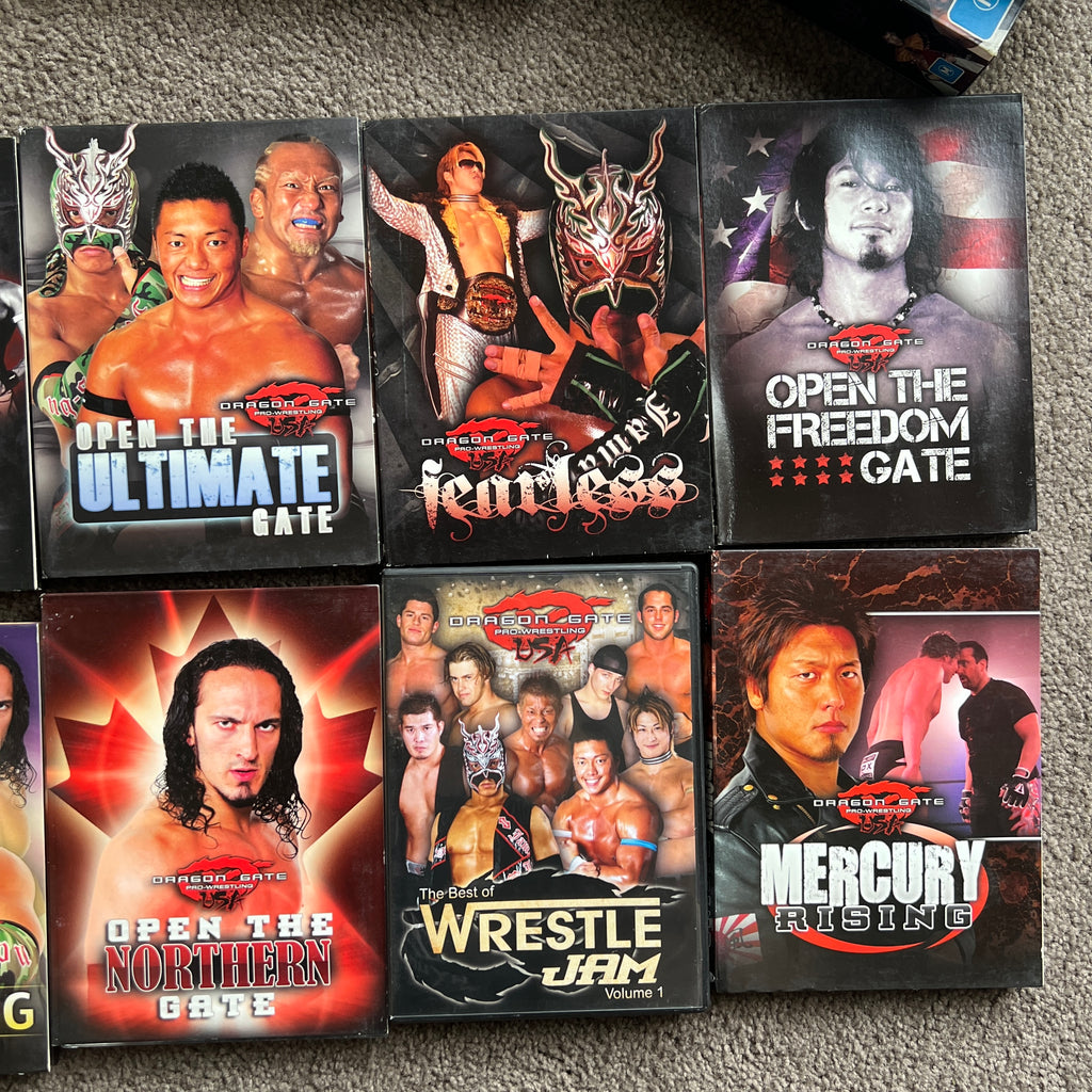 10 x Dragon Gate Wrestling DVD wrestling WWE Bundle