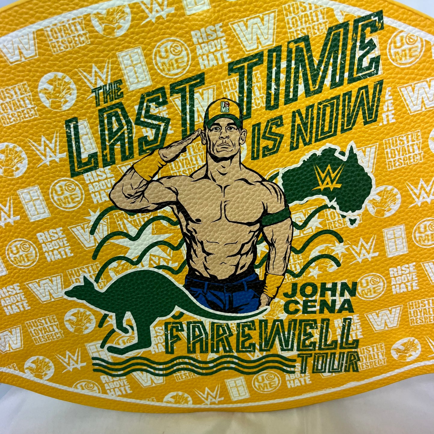 WWE John Cena Farewell 2025 Perth Spinner Championship Replica Title Belt