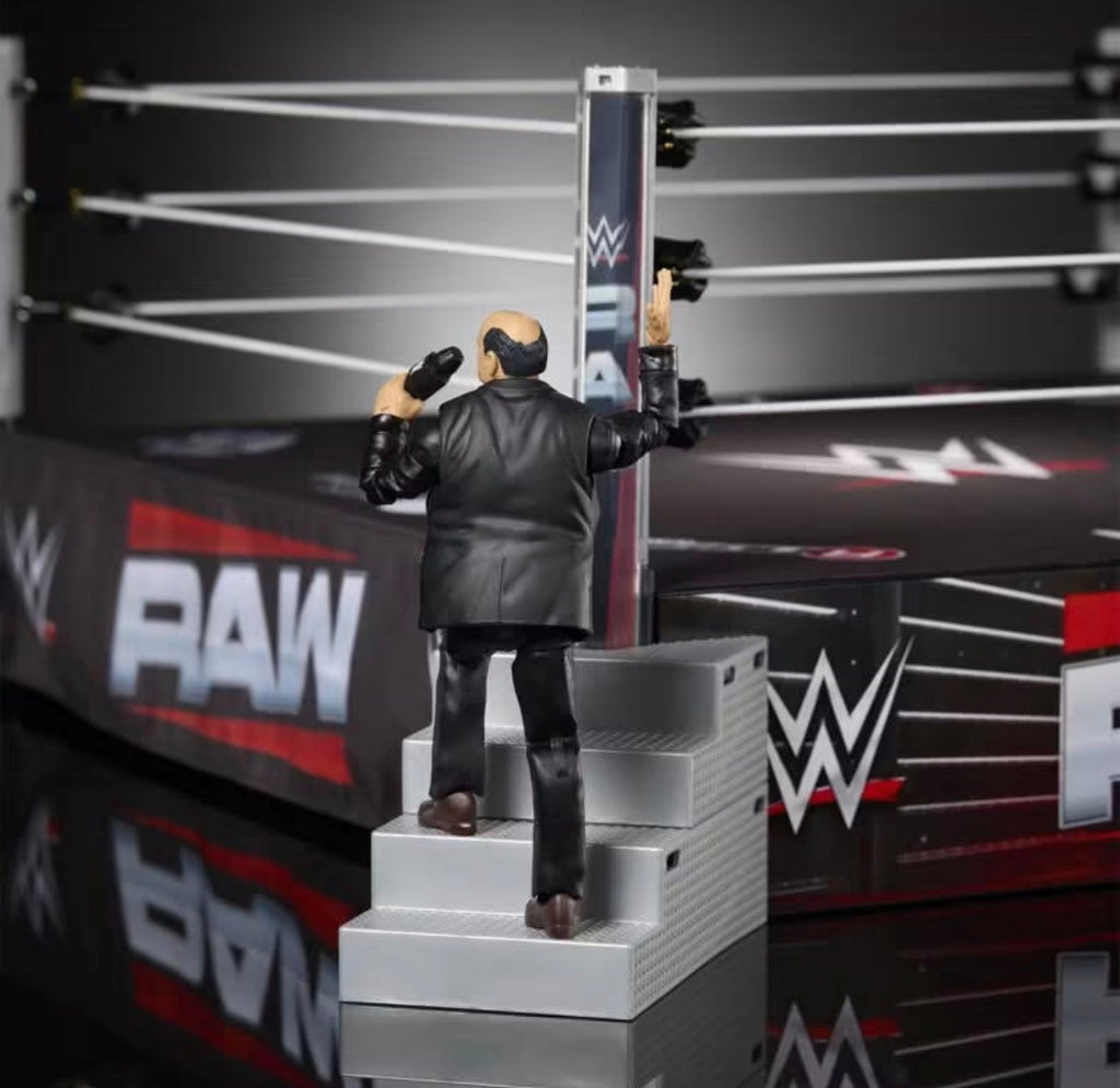 PREORDER WWE Raw Netflix Scale Ring with Paul Heyman Figure Exclusive