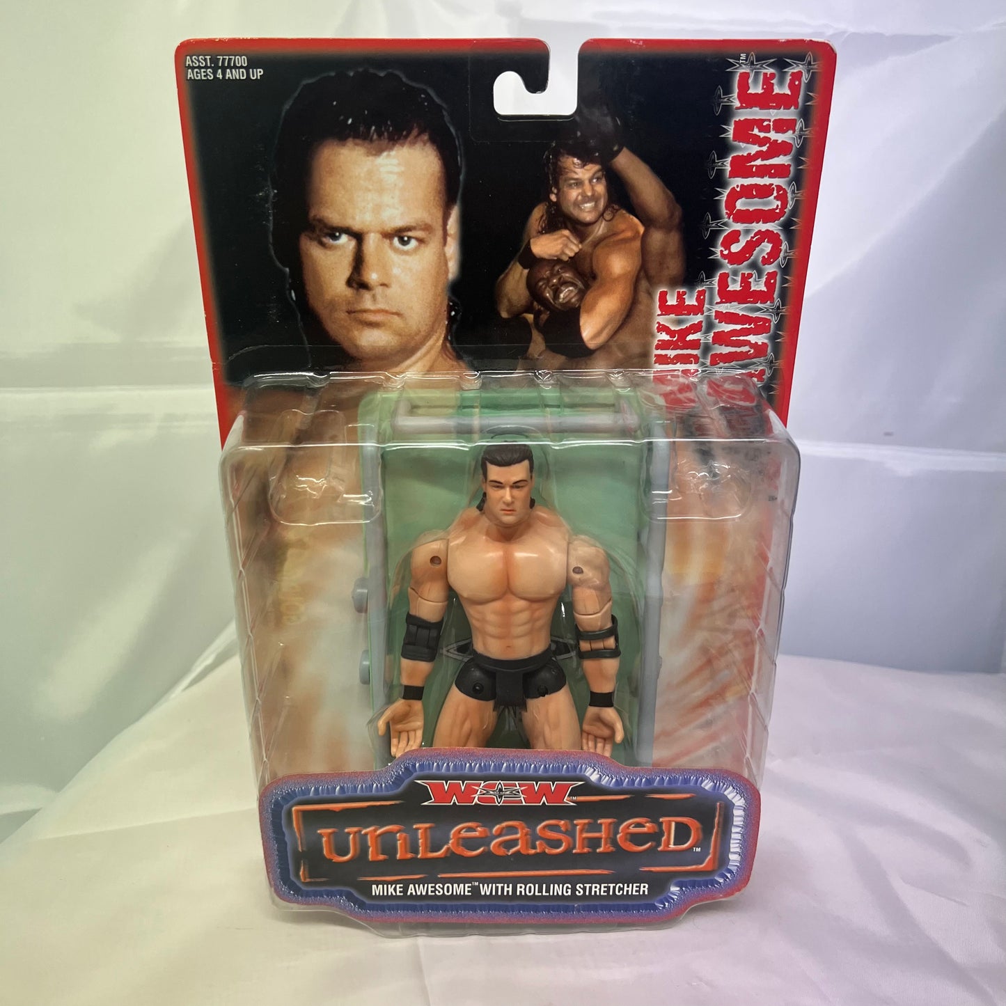 Mike Awesome with Stretcher - WCW Unleashed Toybiz Action Figure WWE