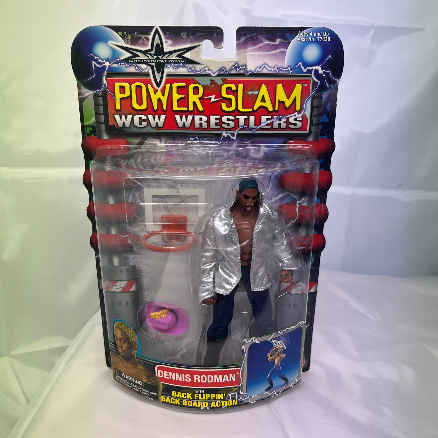 Dennis Rodman Black Hair - WCW Powerslam Action Figure WWE