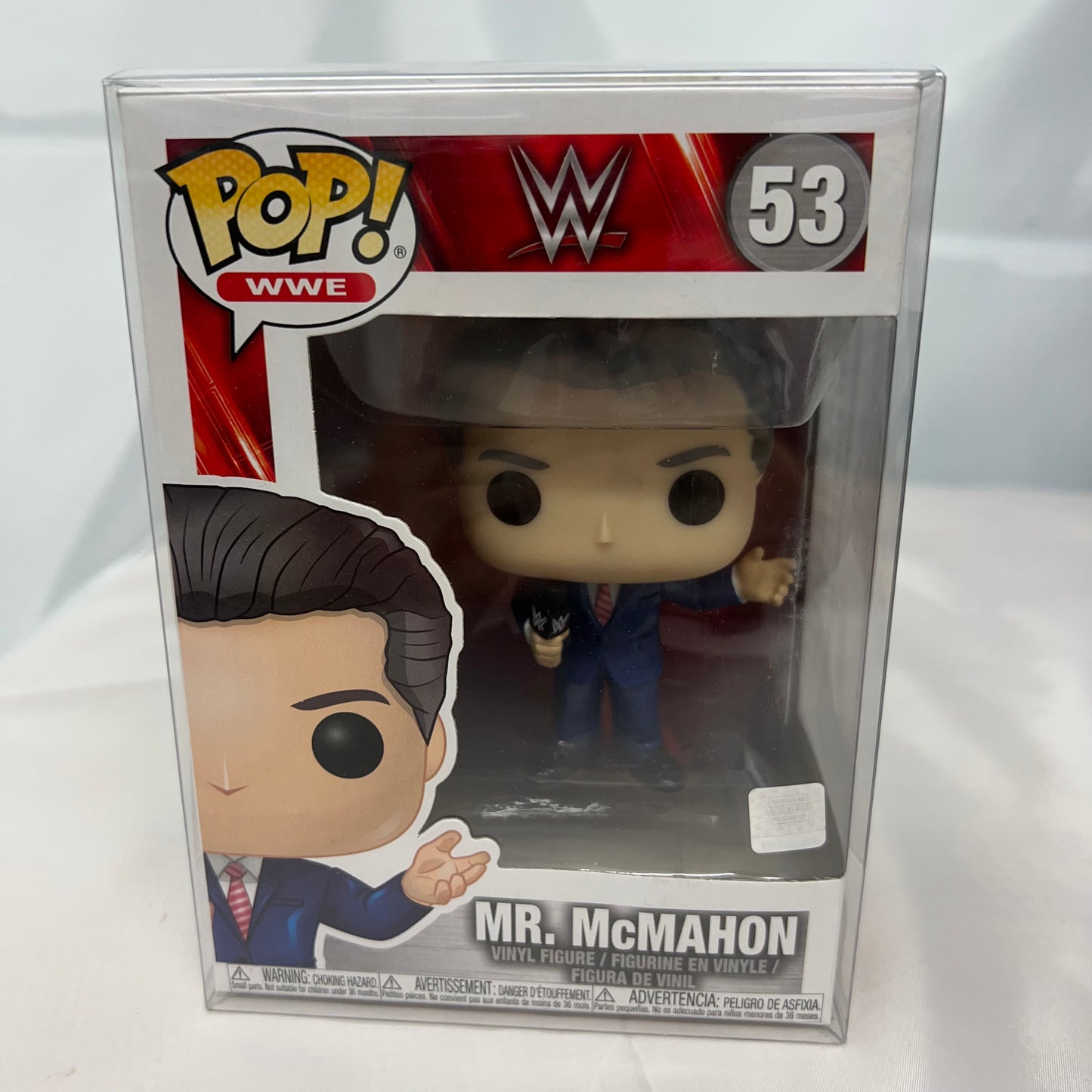 Mr Vince McMahon - WWE Pop Vinyl 53 Collectable Figure in Protector