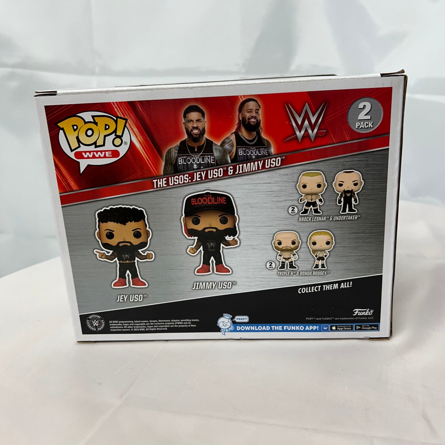 The Usos (Red) - WWE Pop Vinyl Collectable Figures Wrestlemania 39