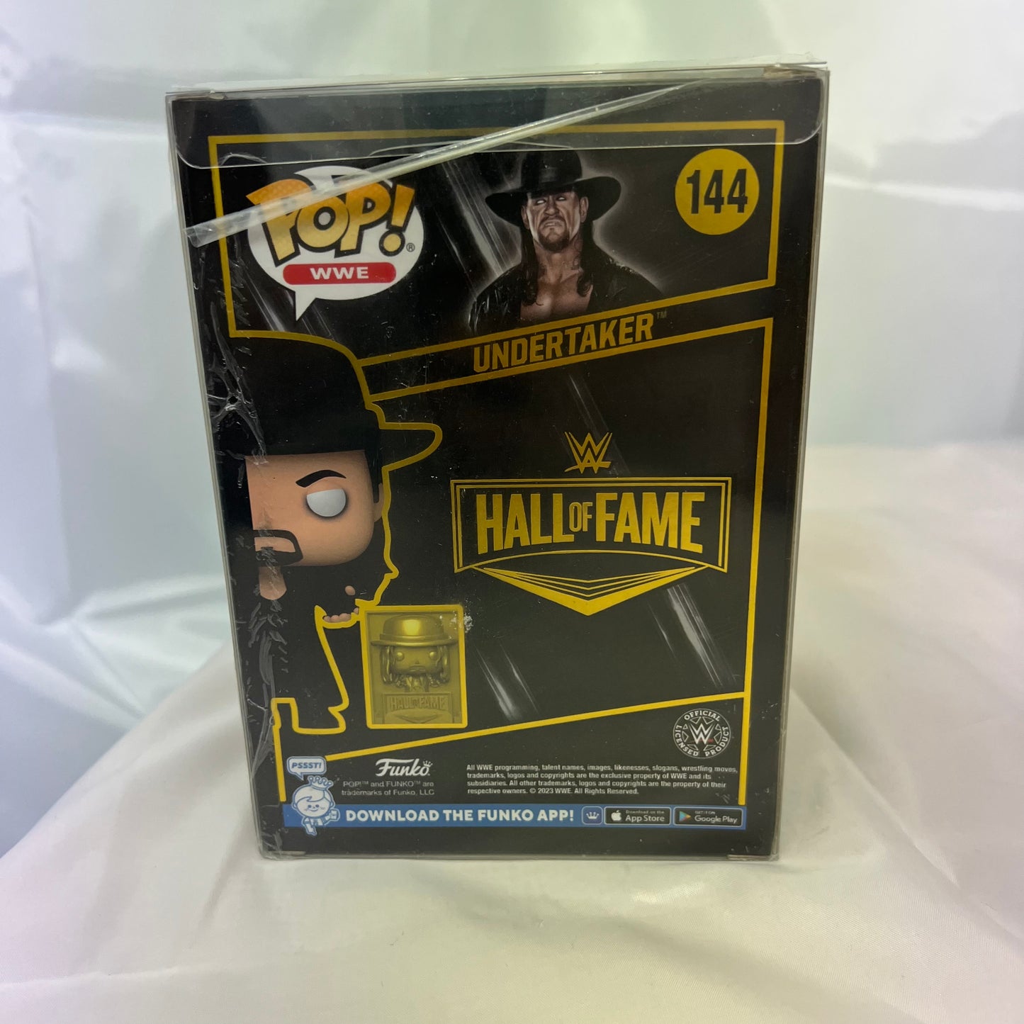 Undertaker Hall Of Fame - WWE Pop Vinyl 144 Collectable Figure with Protector