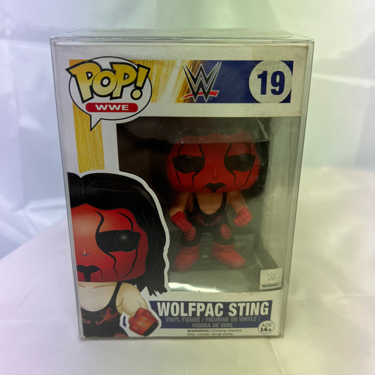 Wolfpac Sting - WWE Pop Vinyl 19 Collectable Figure with Protector