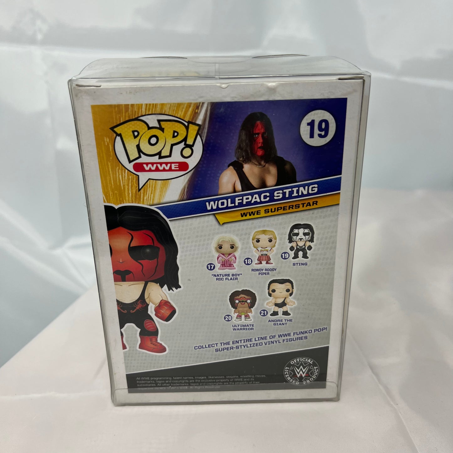 Wolfpac Sting - WWE Pop Vinyl 19 Collectable Figure with Protector