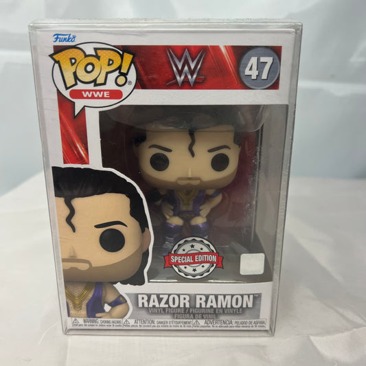 Razor Ramon - WWE Pop Vinyl 47 Collectable Figure with Protector