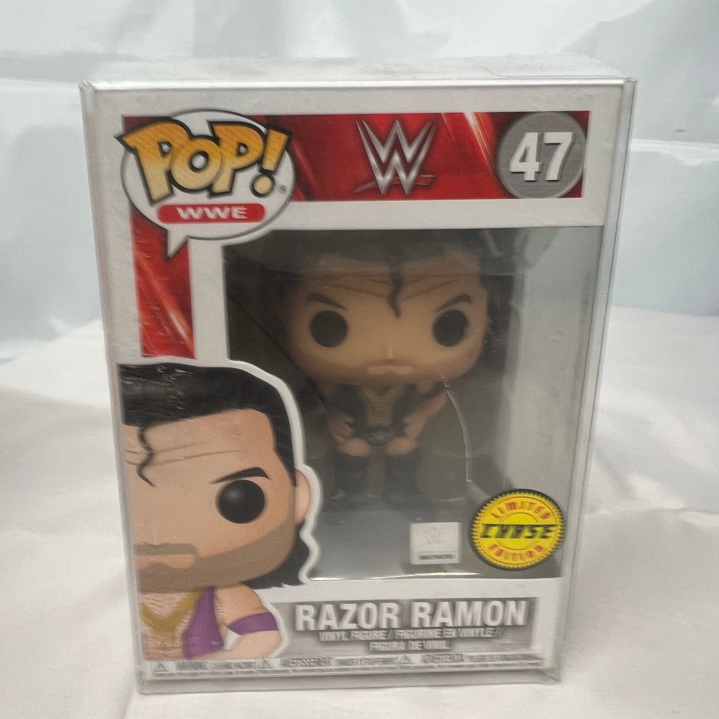 Chase Razor Ramon - WWE Pop Vinyl 47 Collectable Figure with Protector
