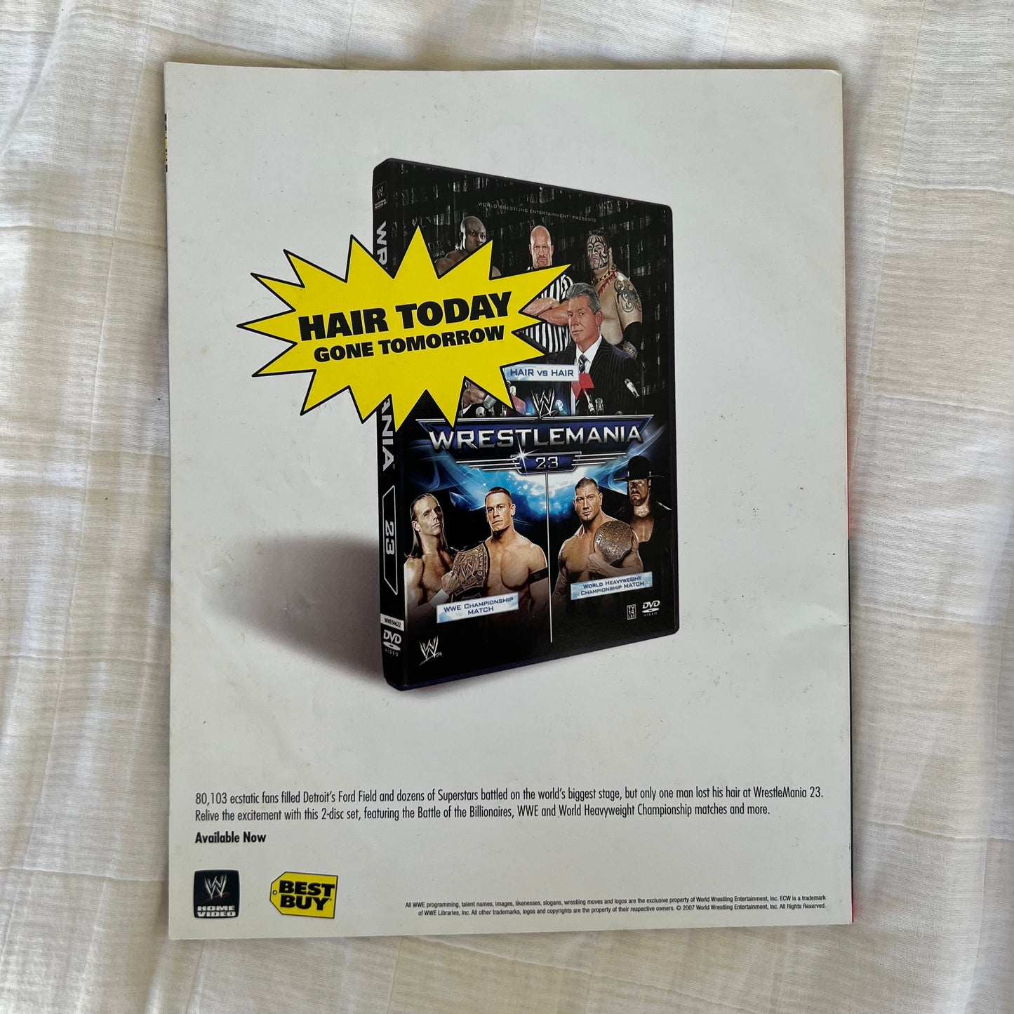History of Champions - WWE WWF Magazine Retro Collectable Merchandise