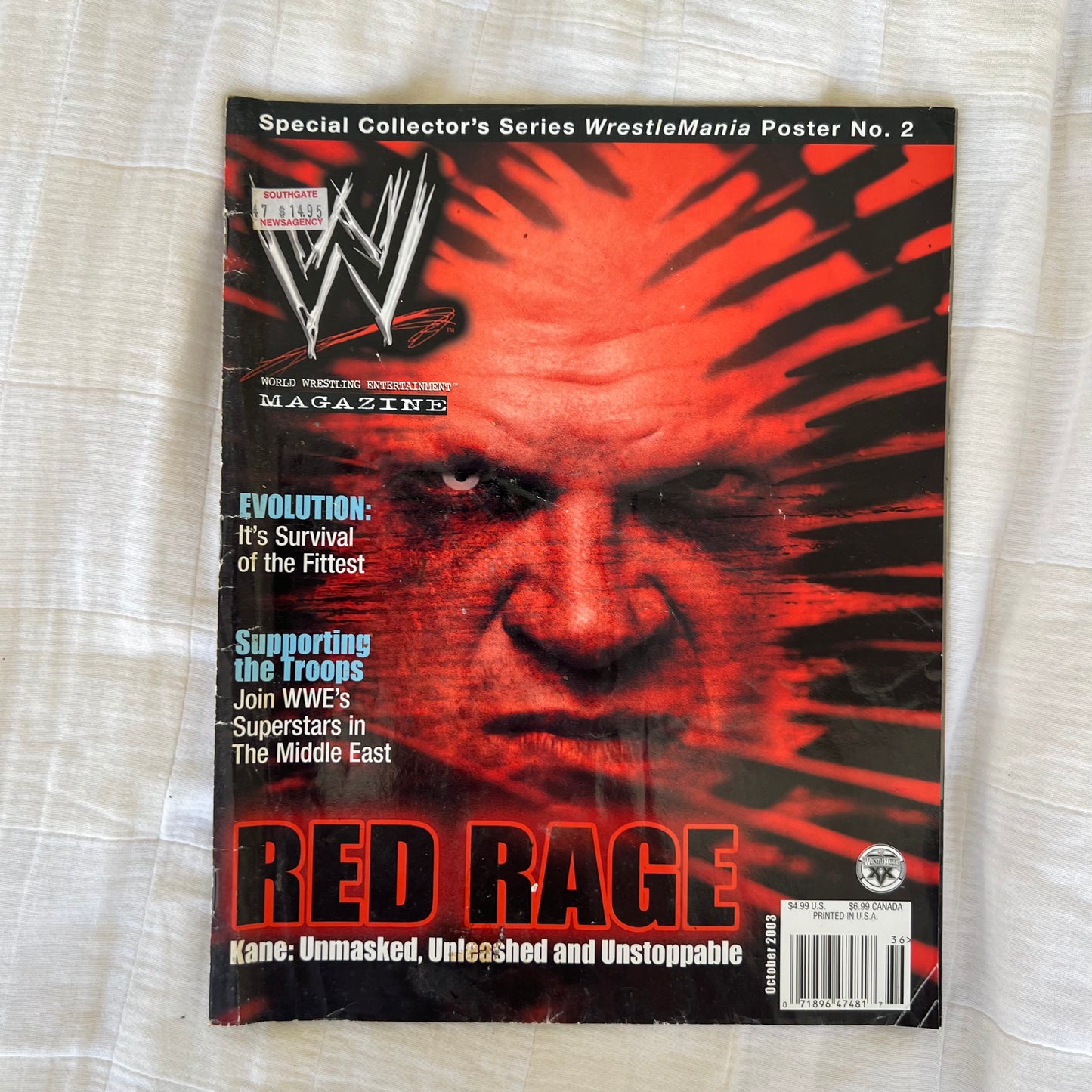Red Rage - WWE WWF Magazine Retro Collectable Merchandise