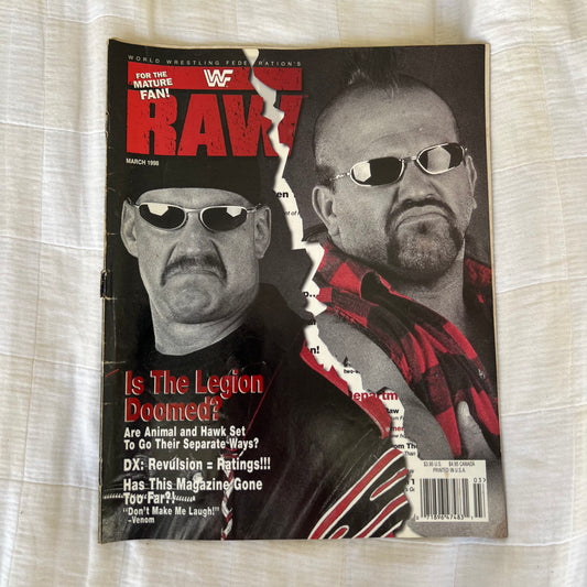 Legion - WWE WWF Magazine Retro Collectable Merchandise