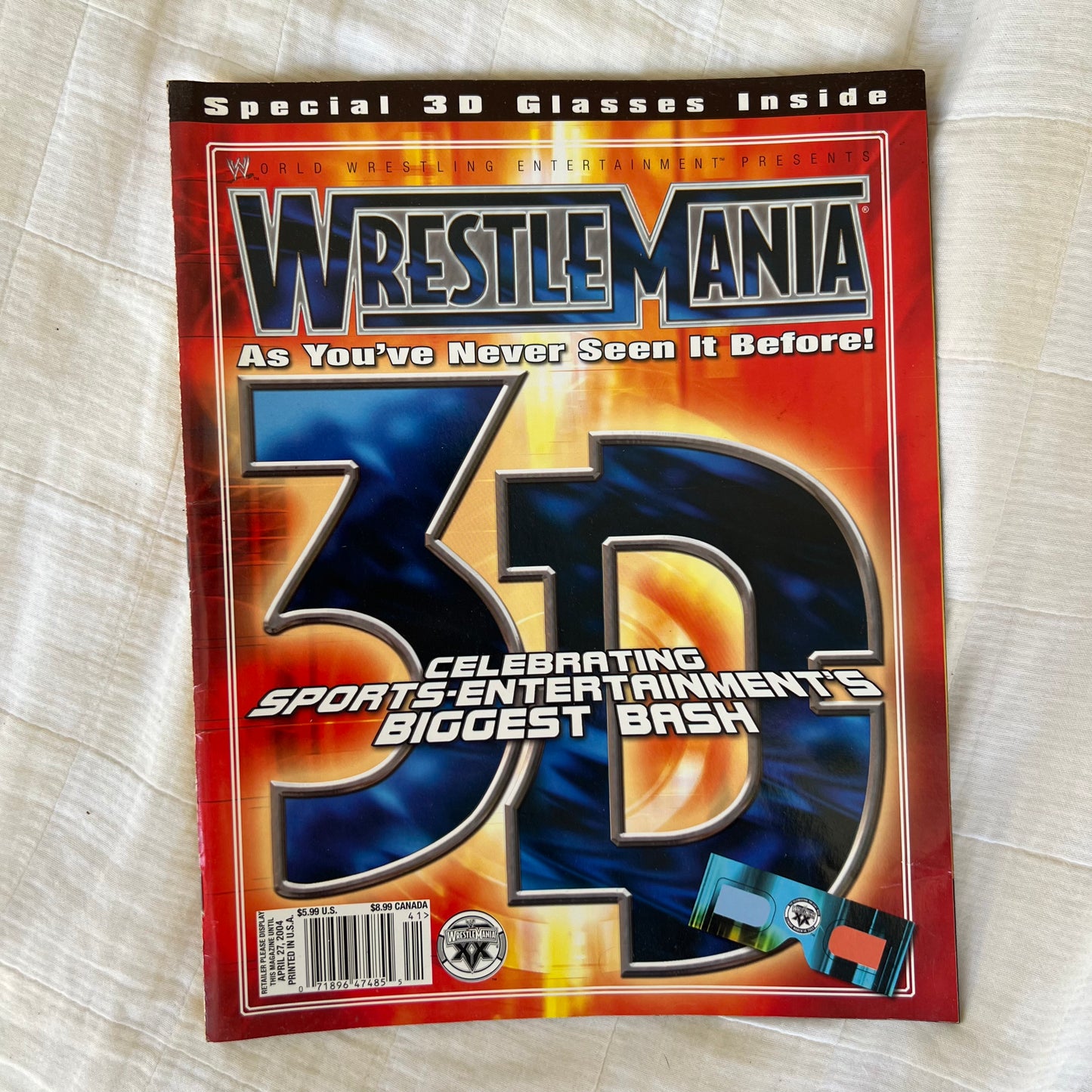 3D - WWE WWF Magazine Retro Collectable Merchandise