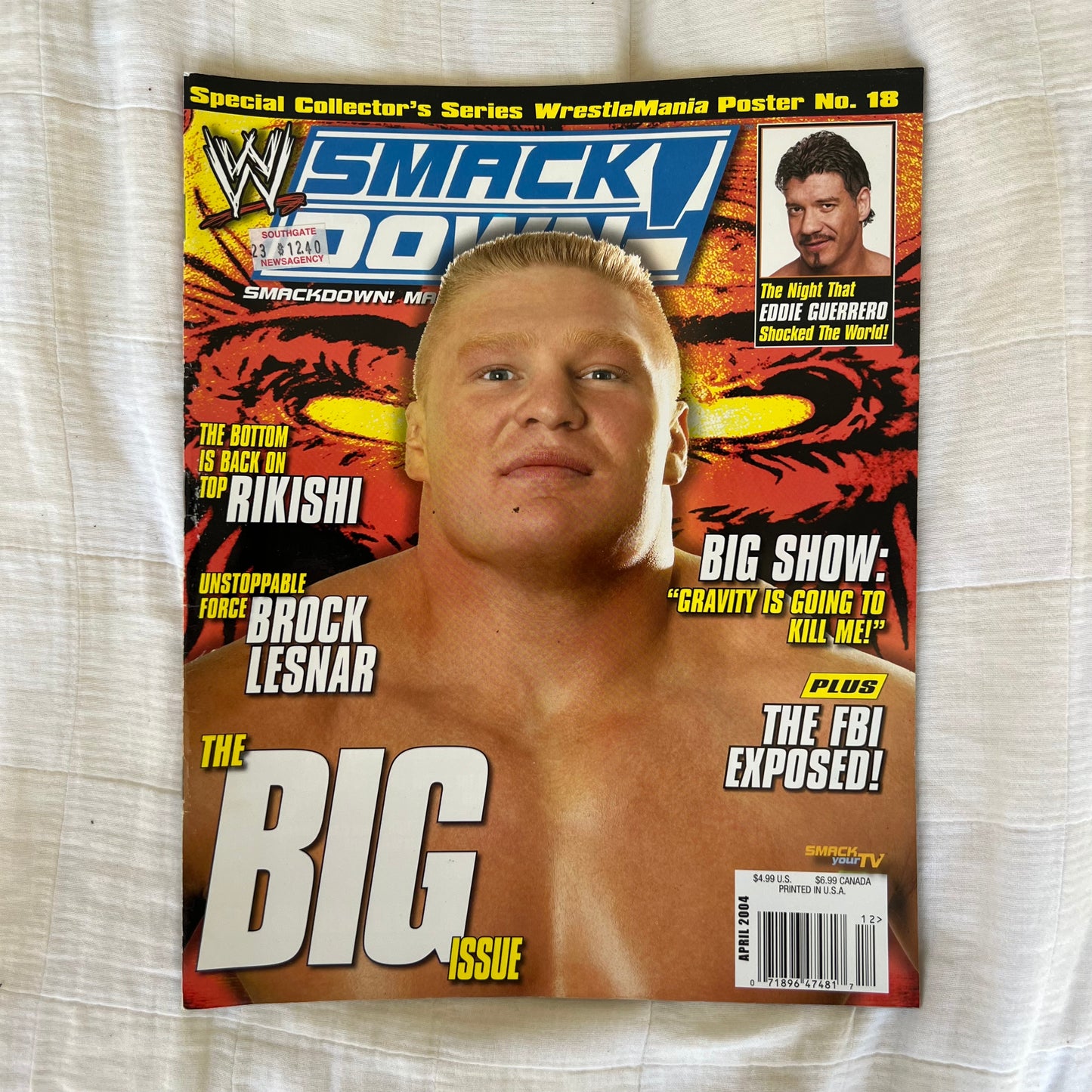 Brock Lesnar - WWE WWF Magazine Retro Collectable Merchandise
