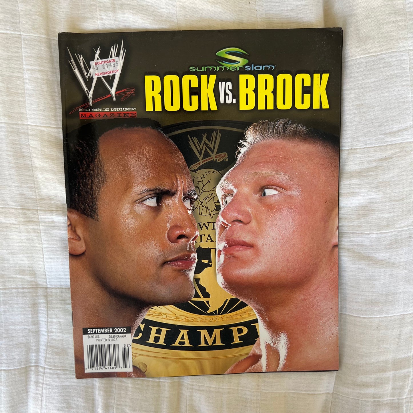 Rock Brock - WWE WWF Magazine Retro Collectable Merchandise