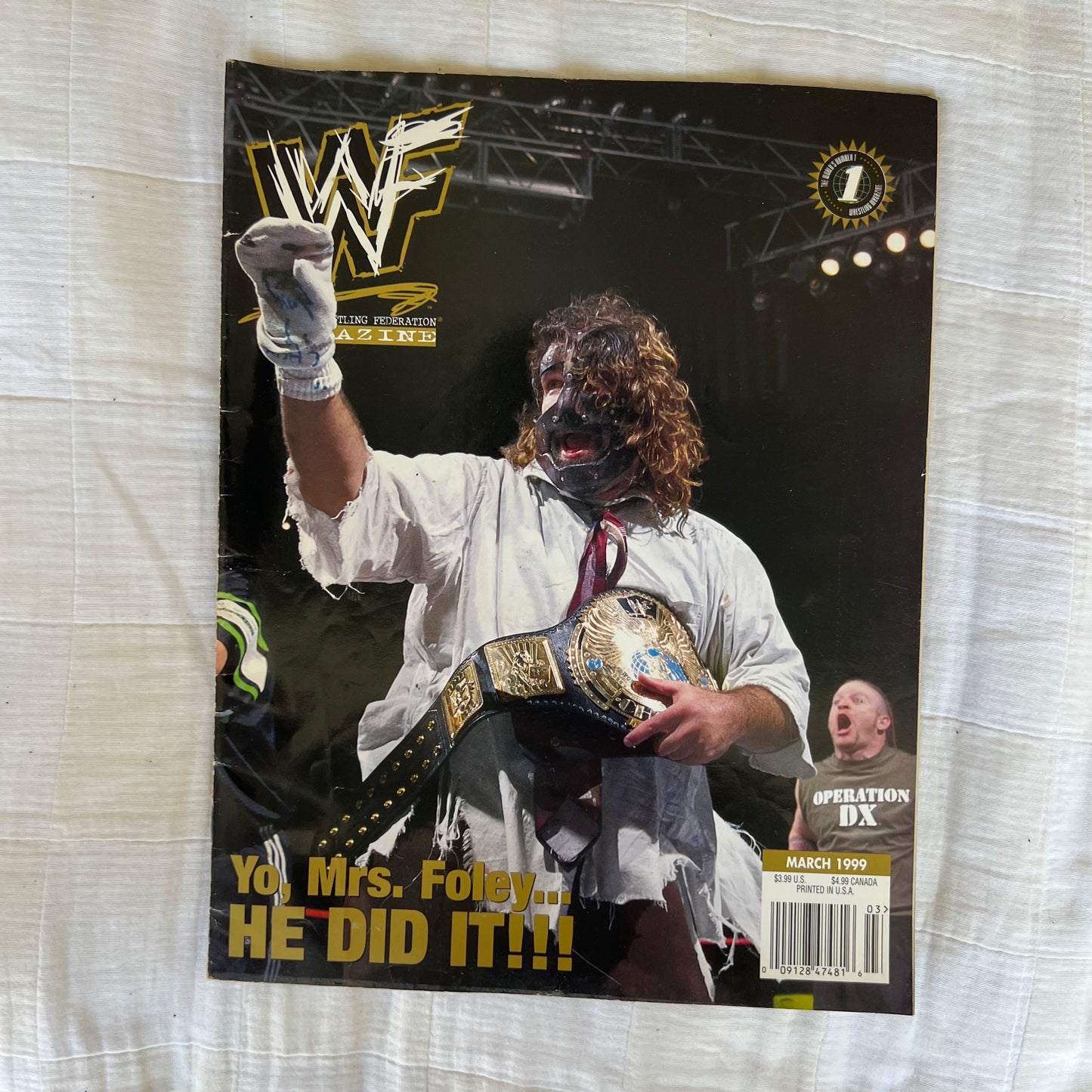 Mankind - WWE WWF Magazine Retro Collectable Merchandise