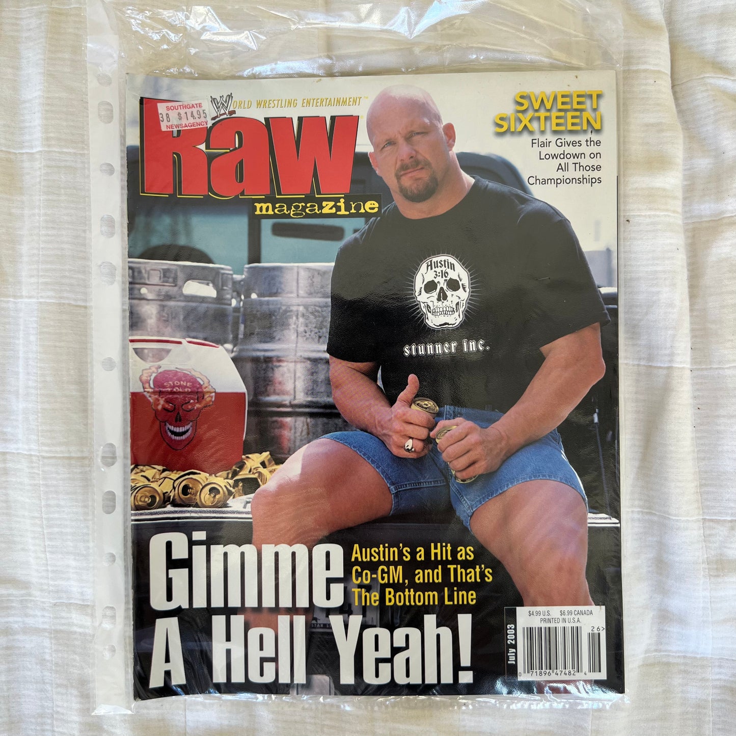 Stone Cold - WWE WWF Magazine Retro Collectable Merchandise