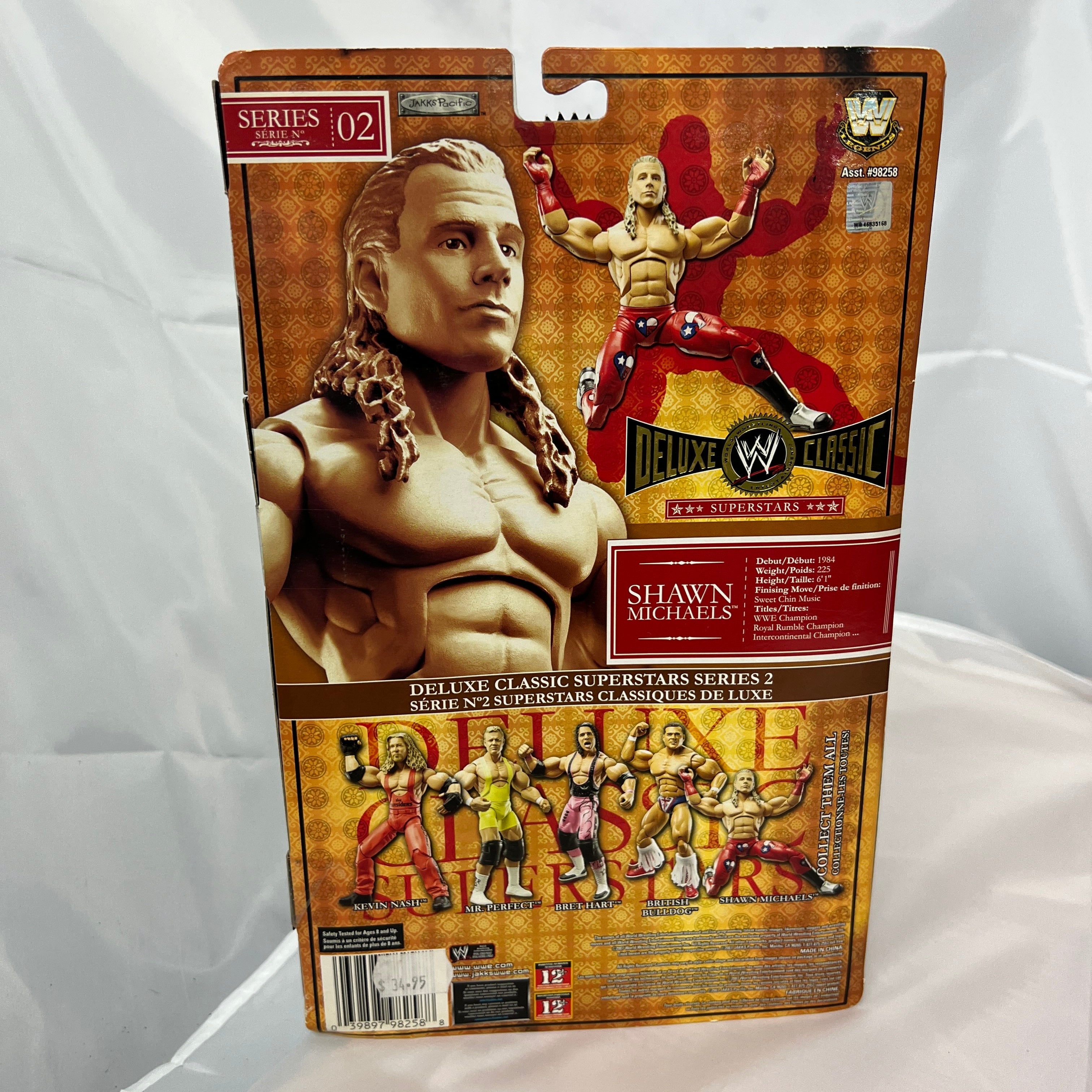 Shawn Michaels WWE Classic Deluxe Superstars 2 Action Figure Jakks Series