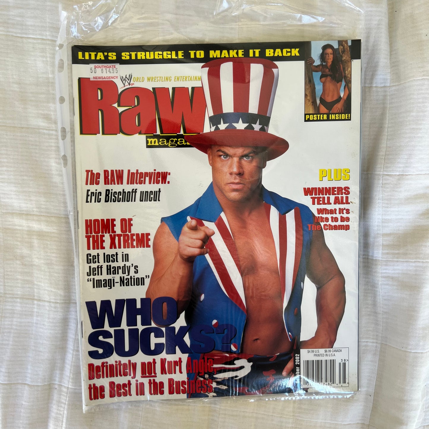 Kurt Angle - WWE WWF Magazine Retro Collectable Merchandise