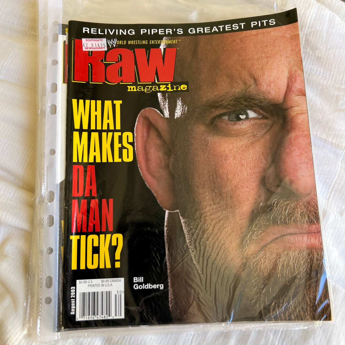 Goldberg - WWE WWF Magazine Retro Collectable Merchandise