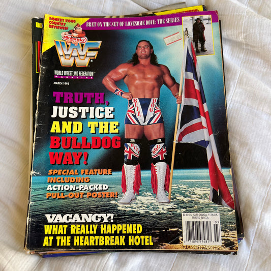Bulldog - WWE WWF Magazine Retro Collectable Merchandise