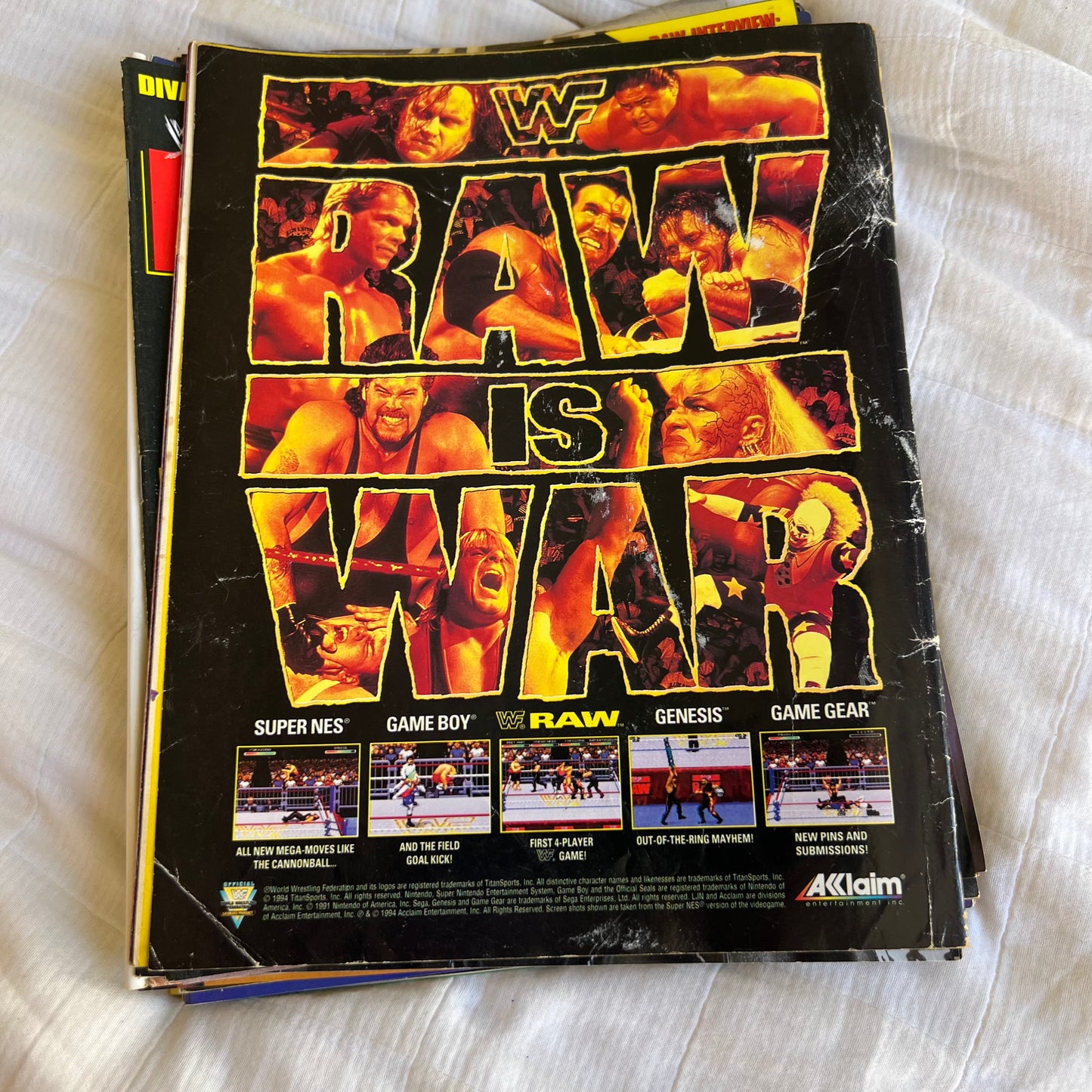 Bulldog - WWE WWF Magazine Retro Collectable Merchandise